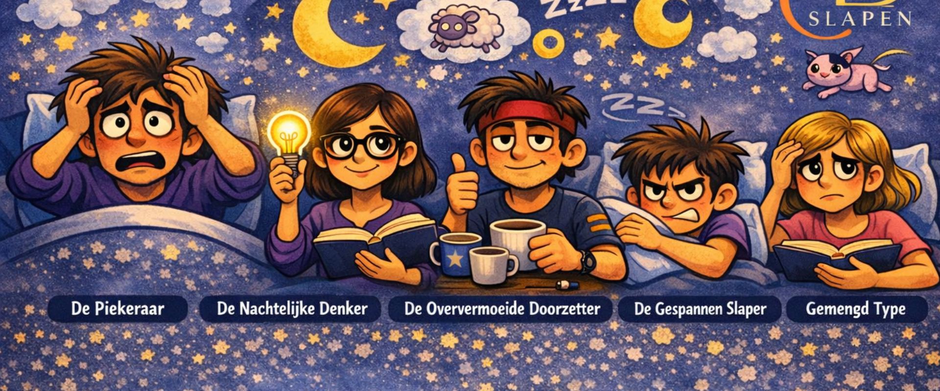Header slaaptypes slaaptypes chronische slapeloosheid